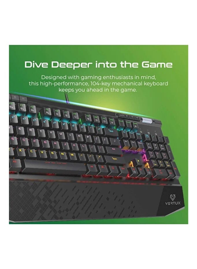 فيرتوكس لوحة مفاتيح ألعاب ميكانيكية VERTUX Tungsten Hyper Action - Image 1